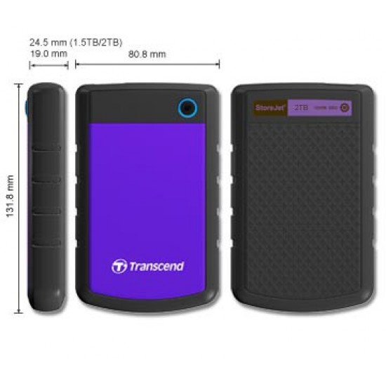 Transcend StoreJet 25H3 2TB Purple