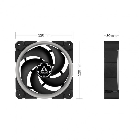 ARCTIC BioniX P120 A-RGB Pressure-optimised 120 mm Fan with A-RGB