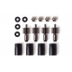 Alphacool Core Push Mounting 25mm M3/M4/UNC 6-32 Set 4-Pack