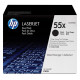 HP 55X 2-pack High Yield Black Original LaserJet Toner Cartridges