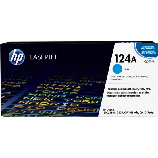 HP 124A Cyan Original LaserJet Toner Cartridge