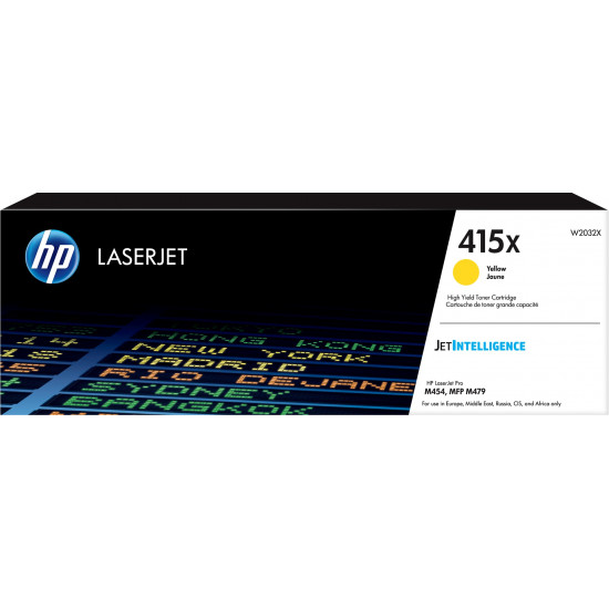 HP 415X High Yield Yellow Original LaserJet Toner Cartridge