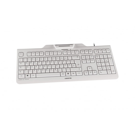 CHERRY KC 1000 SC keyboard Office USB QWERTZ German Grey