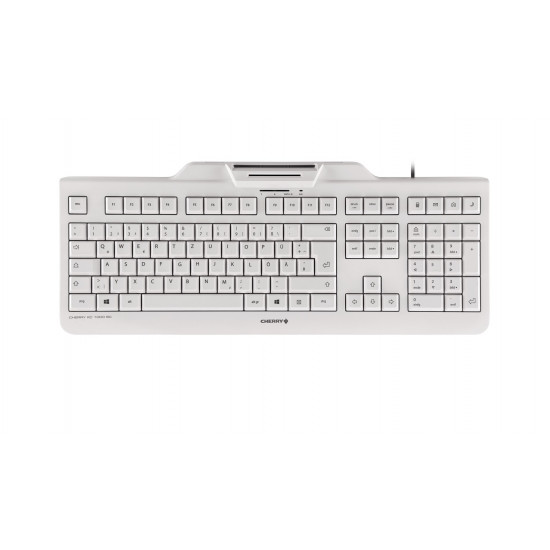 CHERRY KC 1000 SC keyboard Office USB QWERTZ German Grey