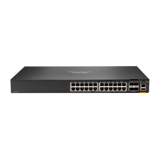 HPE Aruba Networking Aruba 6200F 24G Class4 PoE 4SFP+ 370W Managed L3 Gigabit Ethernet (10/100/1000) Power over Ethernet (PoE) 1U