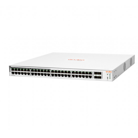 HPE Aruba Networking Aruba Instant On 1830 48G 24p Class4 PoE 4SFP 370W Managed L2 Gigabit Ethernet (10/100/1000) Power over Ethernet (PoE) 1U