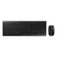 CHERRY Stream Desktop keyboard Mouse included Office RF Wireless QWERTZ German Black