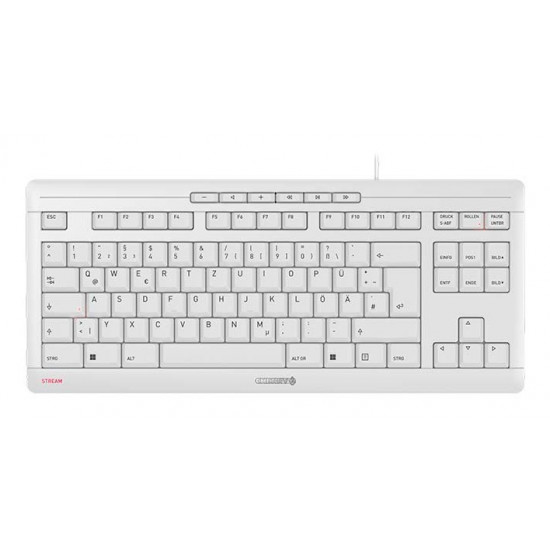 CHERRY STREAM TKL keyboard Universal USB QWERTZ German White