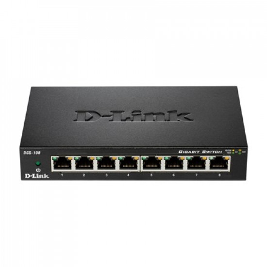 D-Link DGS-108 Black