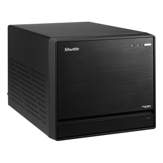 Shuttle XPC cube Barebone SH570R8 - S1200, Intel H570, 1x PCIe X16, 1x PCIe X4, 2x LAN,1x HDMI, 2x DP, 4x 3.5 HDD bays