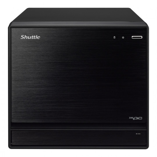 Shuttle XPC cube Barebone SH570R8 - S1200, Intel H570, 1x PCIe X16, 1x PCIe X4, 2x LAN,1x HDMI, 2x DP, 4x 3.5 HDD bays