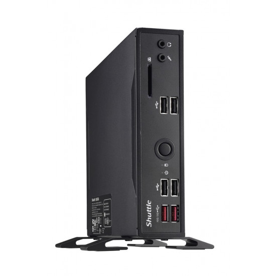 Shuttle XPC slim Barebone DS20U3V2, i3-10110U, 2x LAN (1xGbit, 1x 2.5Gbit),1xCOM,1xHDMI,1xDP, fanless, 24/7 permanent operation