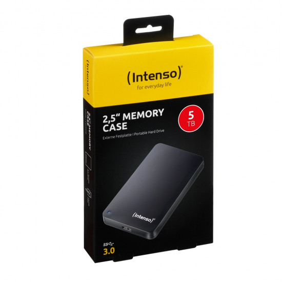 Intenso 2,5 Memory Case external hard drive 5 TB 5400 RPM 2.5 USB Type-A 3.2 Gen 1 (3.1 Gen 1) Black