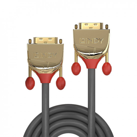 Lindy 2m DVI-D Dual Link Cable, Gold Line