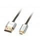 Lindy 2m CROMO Slim High Speed HDMI to Micro HDMI Cable with Ethernet