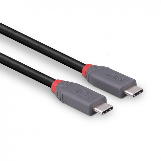 Lindy 1.5m USB 4 240W Type C Cable, Anthra Line