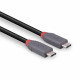 Lindy 0.8m USB 4 240W Type C Cable, Anthra Line