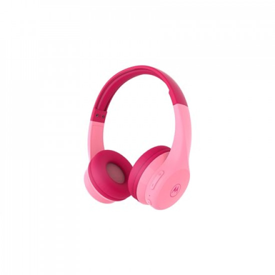 Motorola JR300 - wireless Headphones with Kids’ Safe Volume Limit, pink