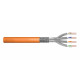 DIGITUS Cat.7 Installation Cable, S/FTP, Dca, AWG 23/1, LSOH, 50m, orange