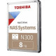 Toshiba N300 NAS internal hard drive 8 TB 7200 RPM 256 MB 3.5 Serial ATA III