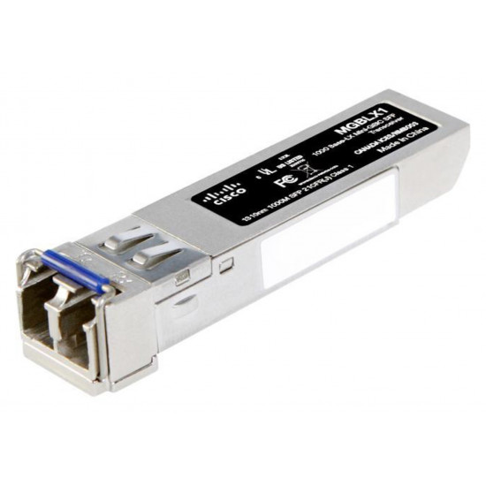 Cisco MGBLX1 SFP Transceiver | Gigabit Ethernet (GbE) 1000BASE-LX Mini-GBIC (MGBLX1)