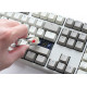 Ducky Origin Vintage keyboard Universal USB QWERTZ German Grey