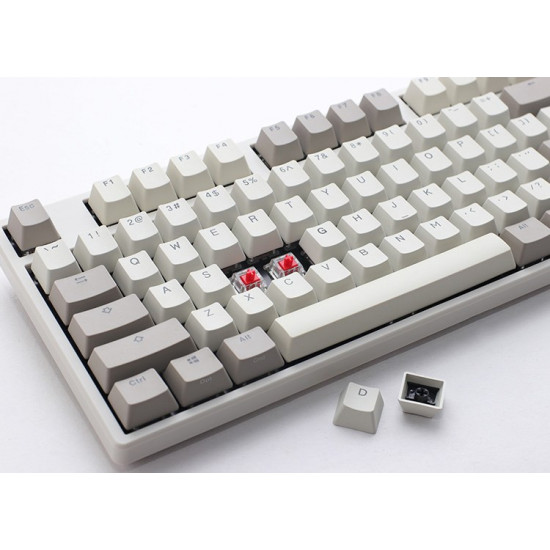 Ducky Origin Vintage keyboard Universal USB QWERTZ German Grey