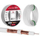 Maclean MCTV-472 coaxial cable RG-6/U 100 m White