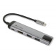 Verbatim 49141 notebook dock/port replicator USB 3.2 Gen 1 (3.1 Gen 1) Type-C Black, Silver