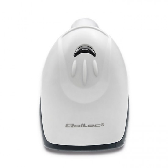 Qoltec 50865 Barcode reader 1D | CCD | USB | White