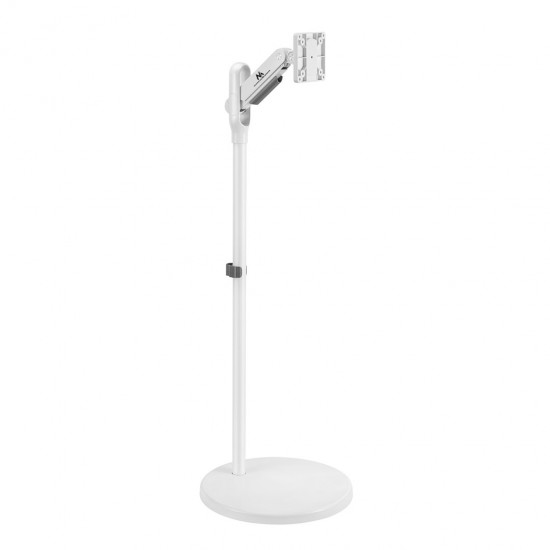 Mobile Monitor/TV Floor Stand Maclean, Gas Spring, 17-35, 2-10kg, White, MC-970W