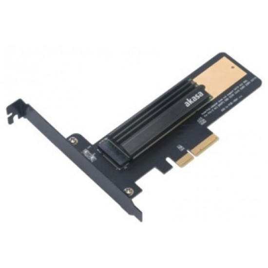 Akasa M.2 X4 PCI-E 3.0 Adapter Card - Black PCB