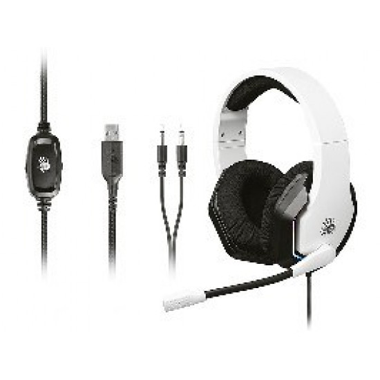 A4TECH Bloody G260p USB+AUX3.5 White RGB Headphones