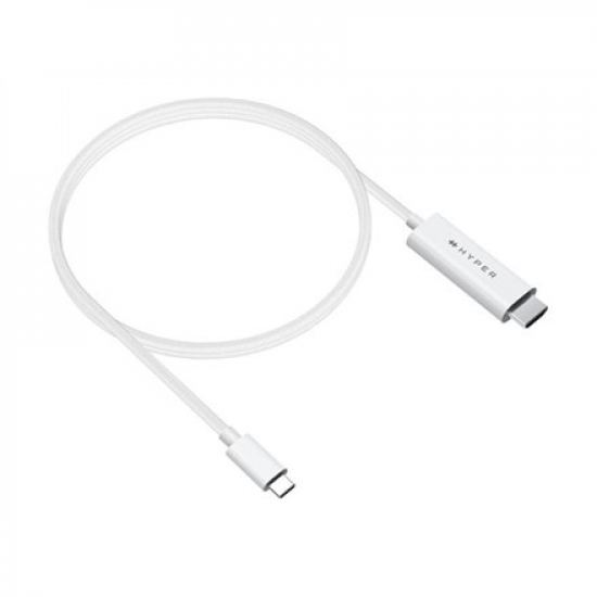 HYPER HyperDrive USB-C to HDMI 4K60Hz Cable - White