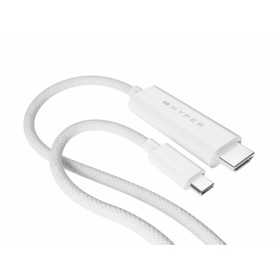 HYPER HyperDrive USB-C to HDMI 4K60Hz Cable - White