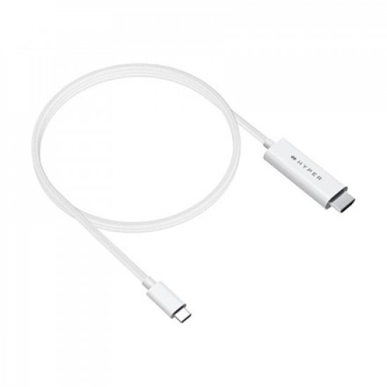 HYPER HyperDrive USB-C to HDMI 4K60Hz Cable - White