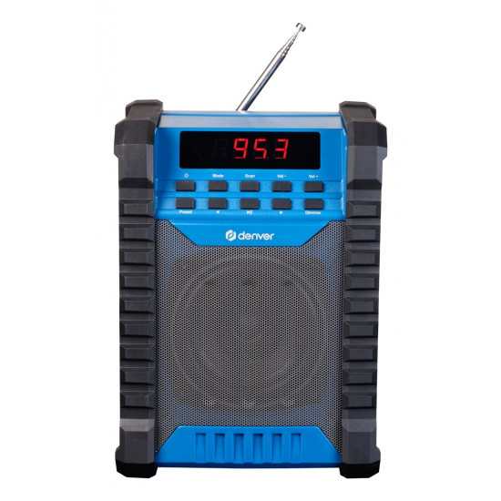 Denver WRB-60 FM transmitter Bluetooth Blue, Grey