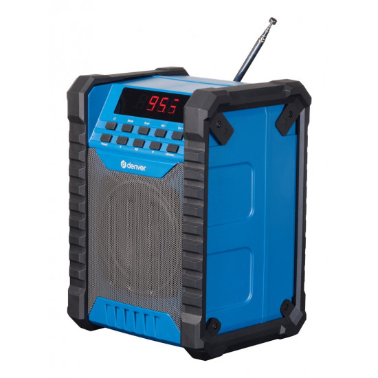 Denver WRB-60 FM transmitter Bluetooth Blue, Grey