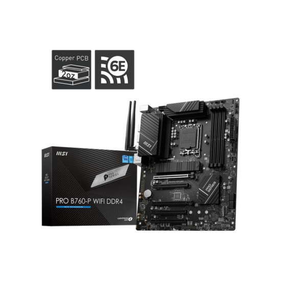 MSI PRO B760-P WIFI DDR4 motherboard LGA 1700 ATX