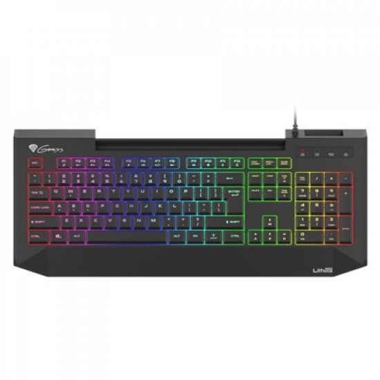 Genesis Lith 400 RGB US Gaming Keyboard with X-Scissor Software SLIM Backlight