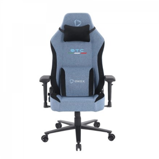 Onex Short Pile Linen; Metal; Nylon base | Gaming Chair | STC Elegant XL Series | Blue