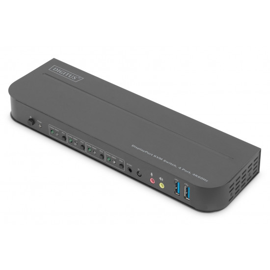 DIGITUS KVM Switch 4-Port, 4K60Hz, 4x