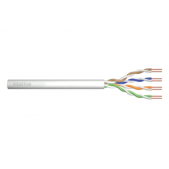 DIGITUS Cat.5e, U/UTP, Eca, AWG 24/1, PVC, 50m, Grey Installation Cable