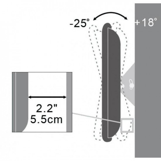 Techly 17-37 Wall Bracket for LED LCD TV Tilt Black ICA-LCD 113-BK