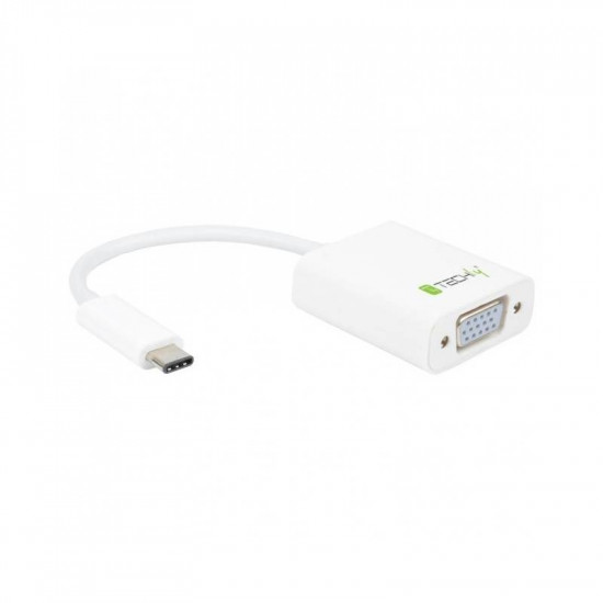 Techly IADAP-USB31-VGA USB graphics adapter White