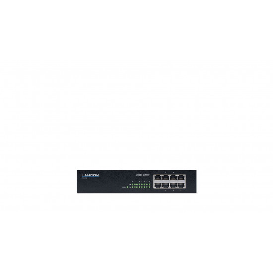 LANCOM GS-1108P Unmanaged Gigabit Ethernet (10/100/1000) Power over Ethernet (PoE) Black