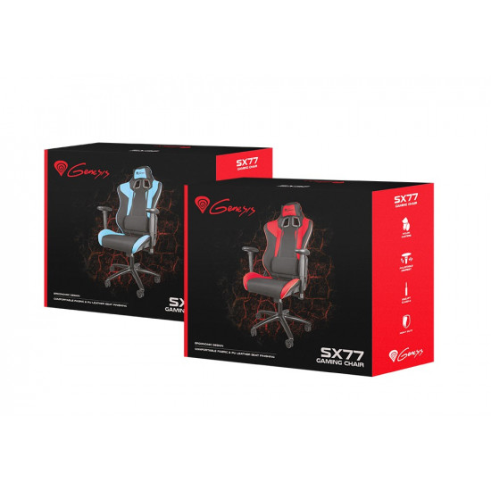 GENESIS SX77 PC gaming chair Padded seat Black, Red