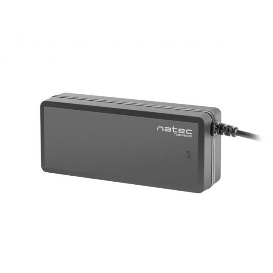 NATEC Torpedo UNI-90 power adapter/inverter Indoor 90 W Black