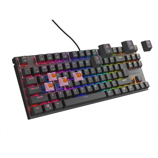 GENESIS Thor 303 TKL keyboard Gaming USB QWERTY Spanish Black