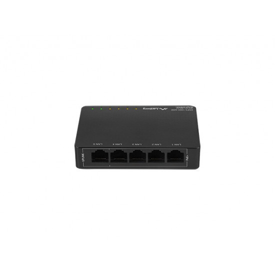 Lanberg Switch PoE DSP3-1005-60W  (5-port, 1Gb/s)